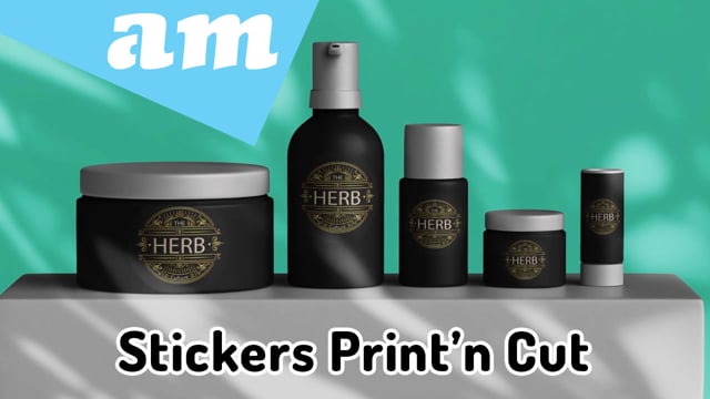 Maker Video: Herb Culture Health Care Products Stickers Print and Cut on AM Printing Cutting Machines