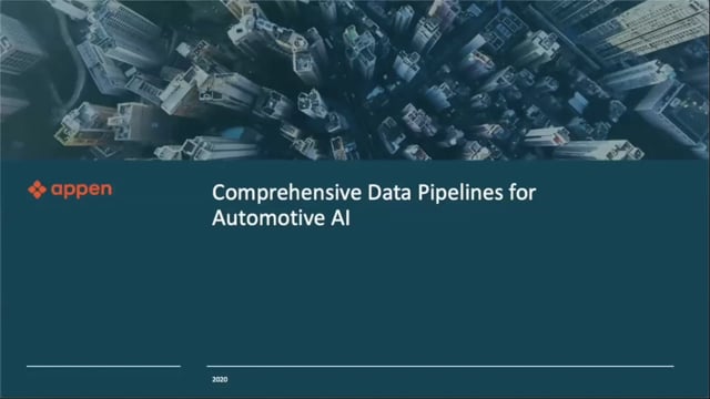 Comprehensive data pipelines for automotive AI