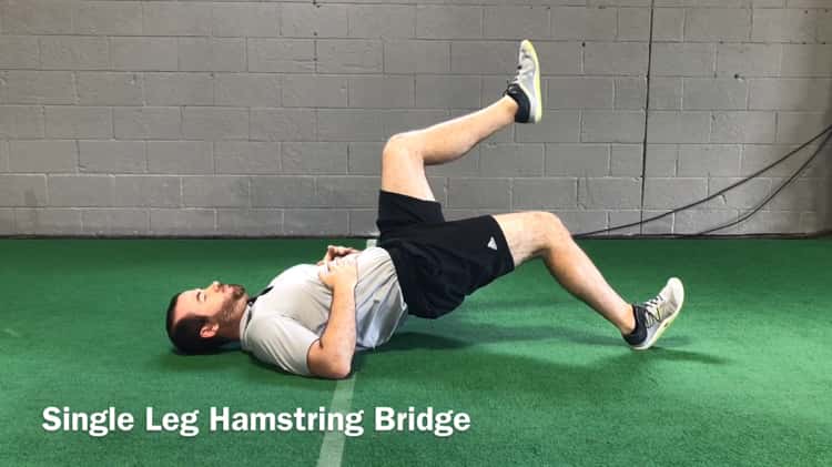 single leg bridges exercise