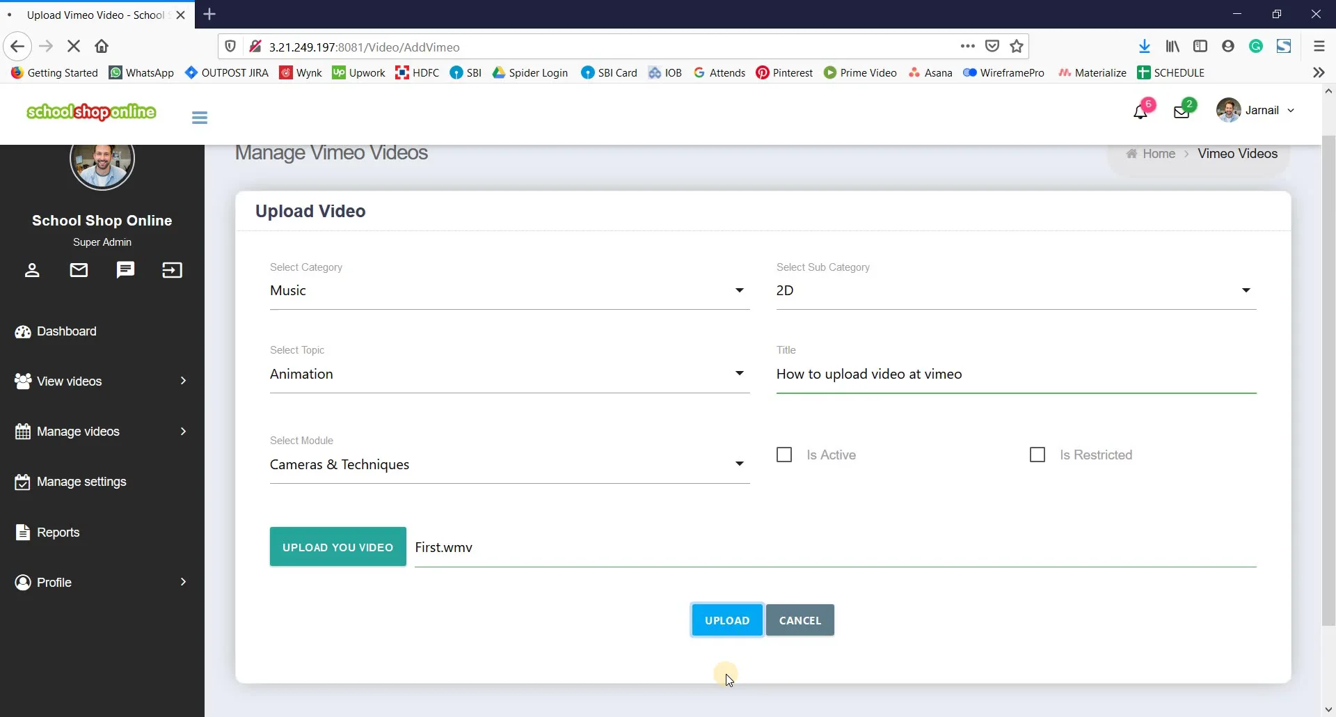 Test Page on Vimeo