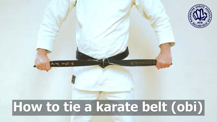 How to put top on a karate belt