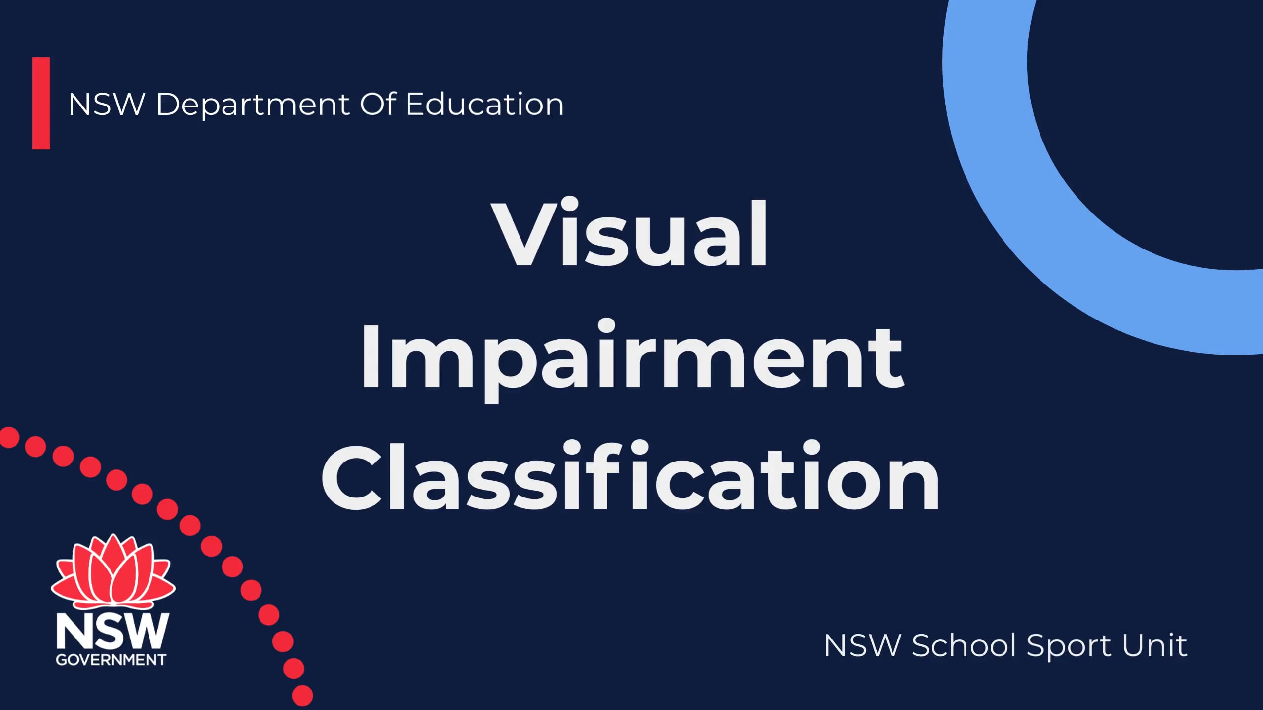 Visual Impairment Classification on Vimeo