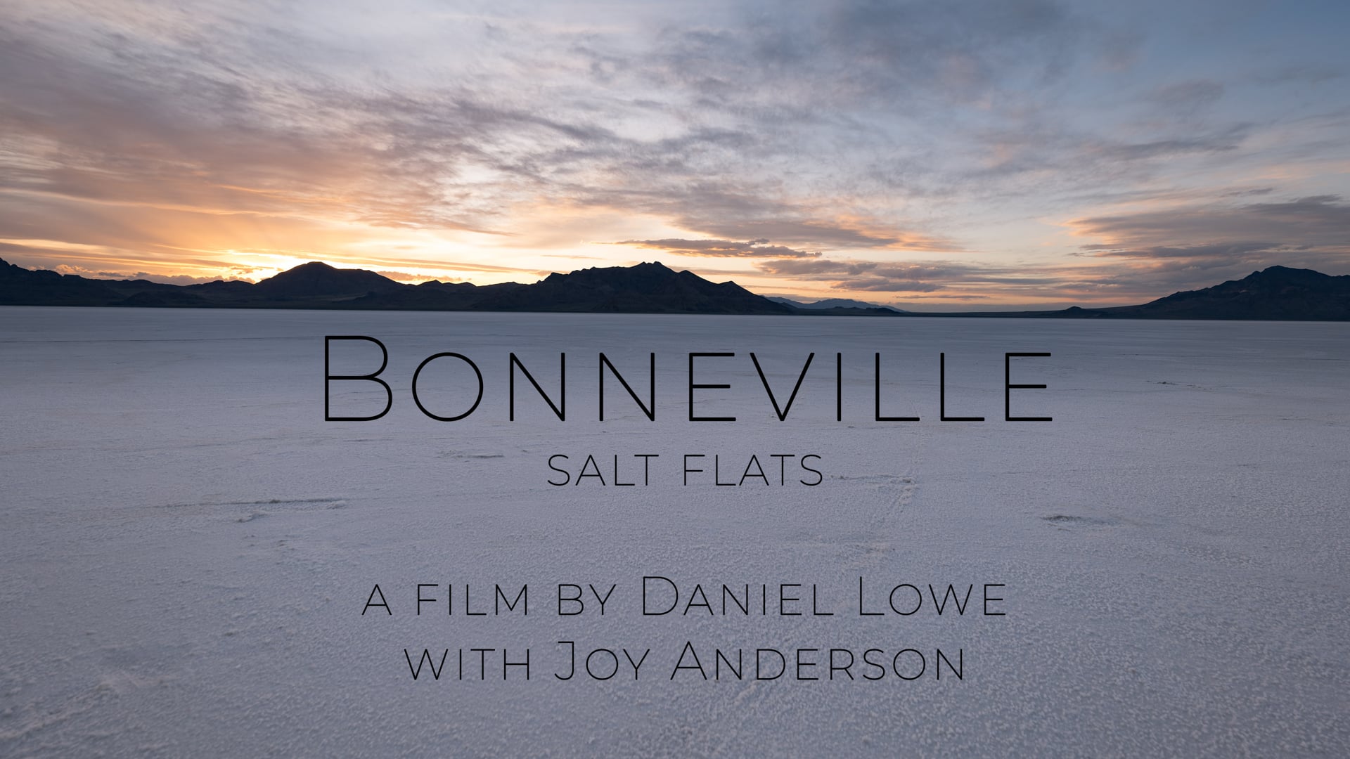 Bonneville Salt Flats w/Joy Anderson