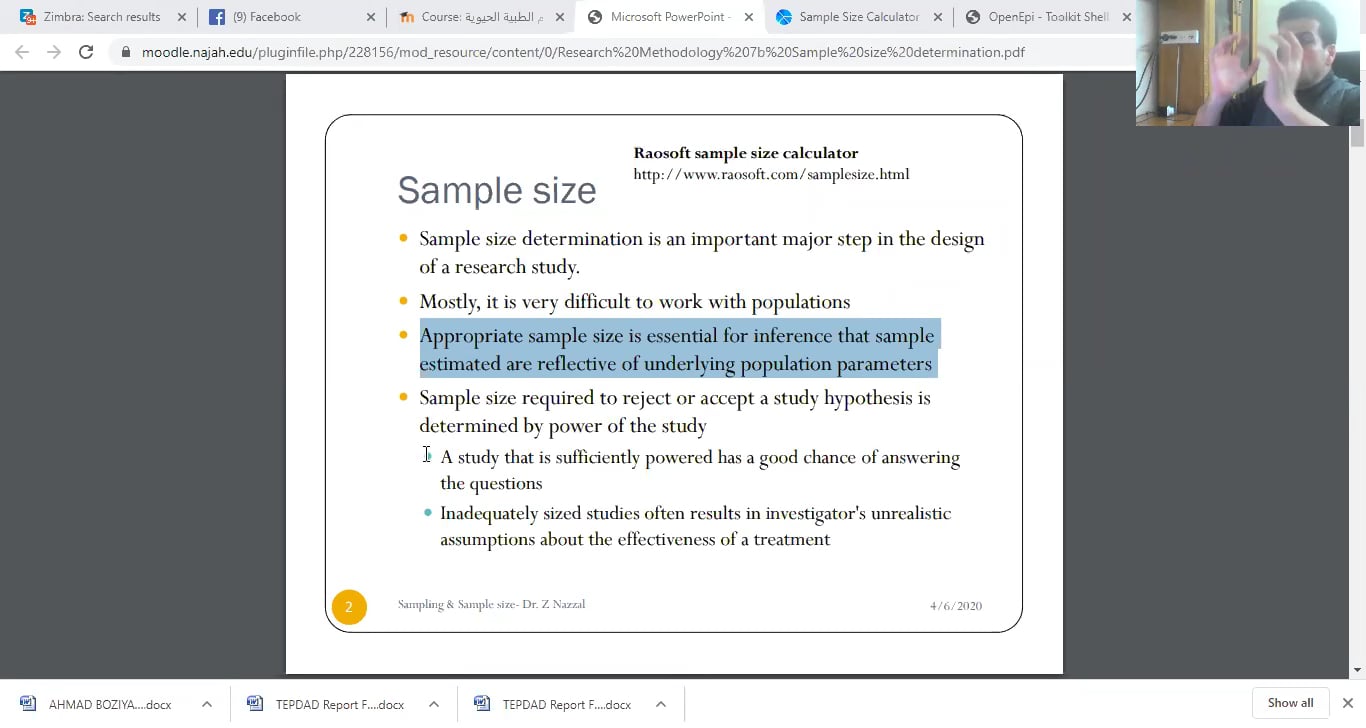 Research Methodology 7b Sample Size Determination On Vimeo