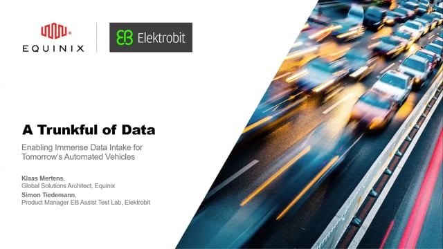 A trunk full of data: Enabling immense data intake for tomorrow’s automated vehicles