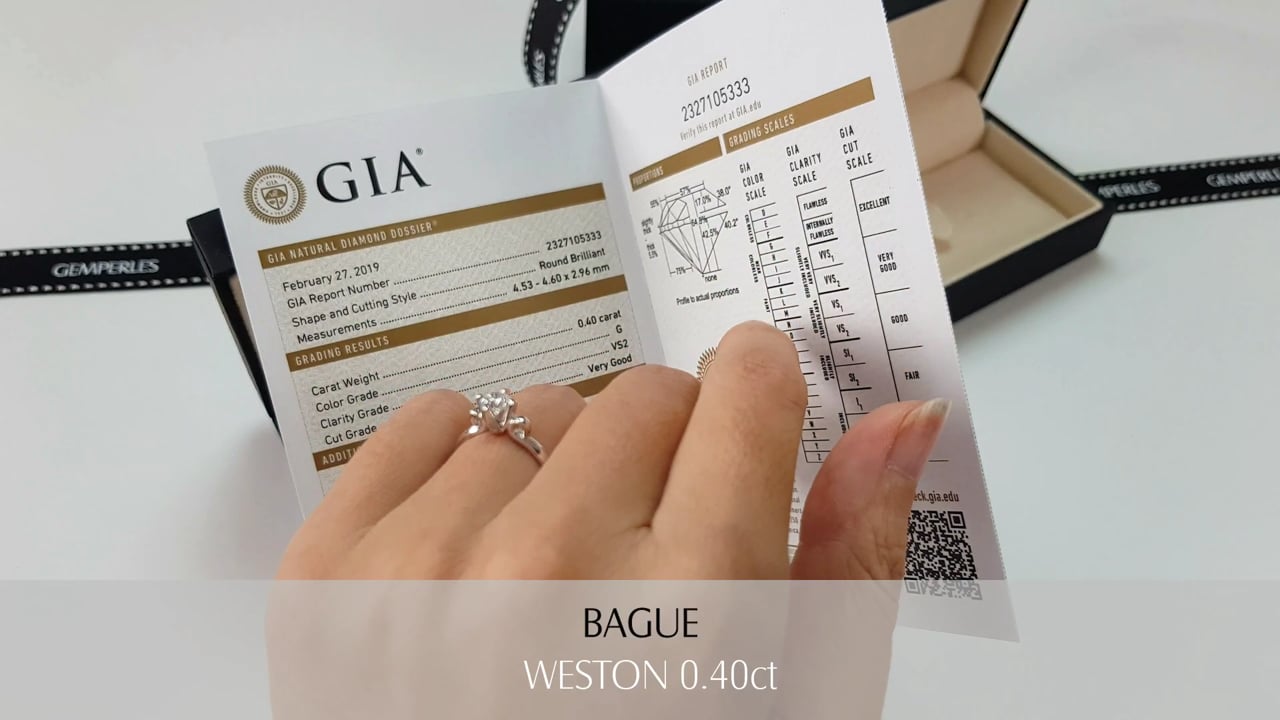 Bague Weston 0.40ct I Gemperles