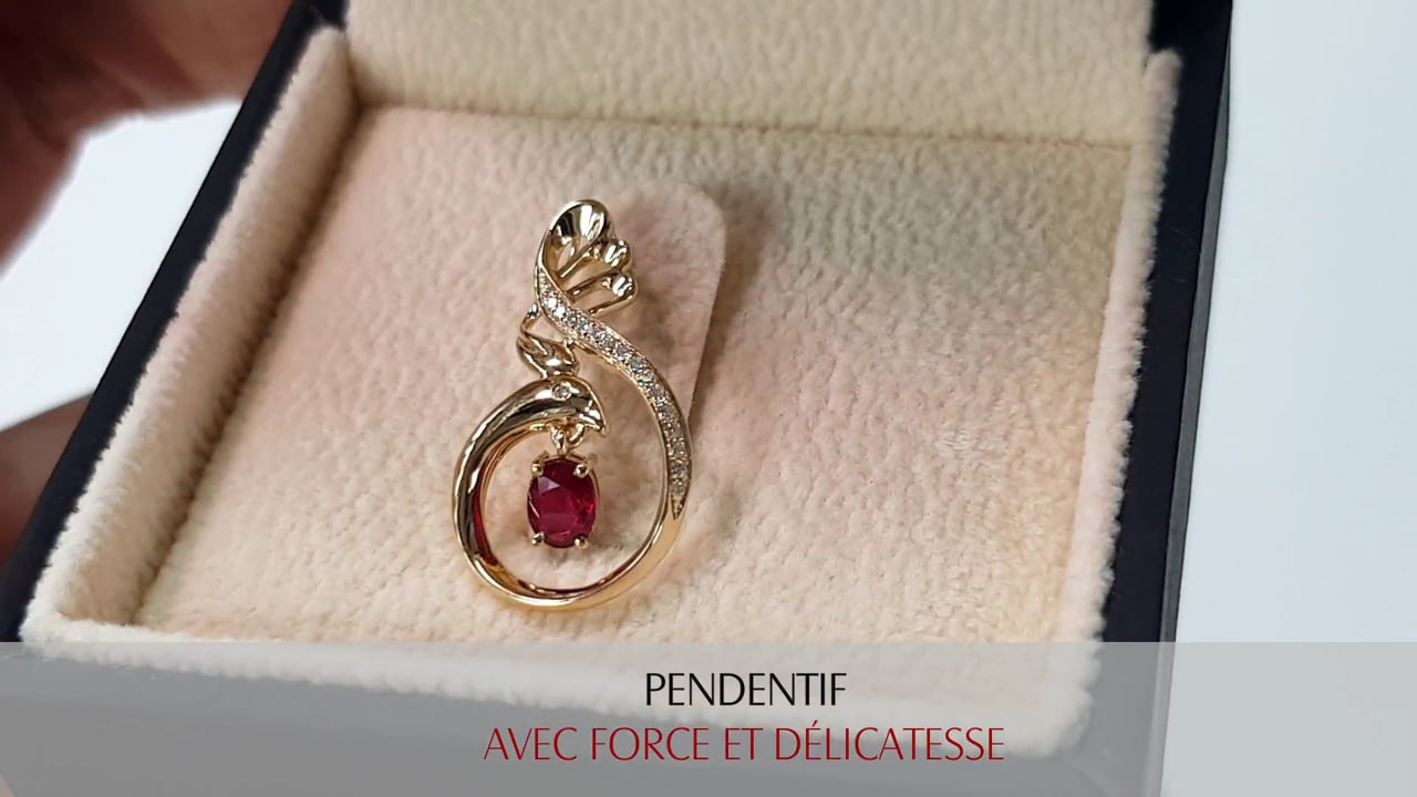 Pendentif Avec force et délicatesse I Gemperles