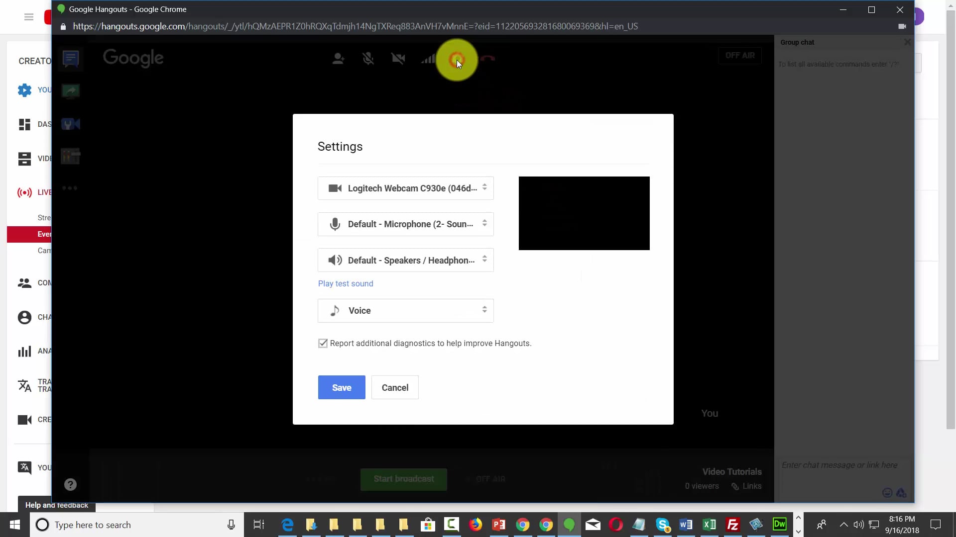 14 Google Hangout Settings on Vimeo