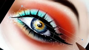 Eyeliner Stamp Brushes for Procreate, a Brush Add-On by sundrameda (Thumbnail 2 of 4)