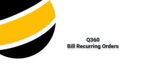 Invoice Recurring Sales Orders