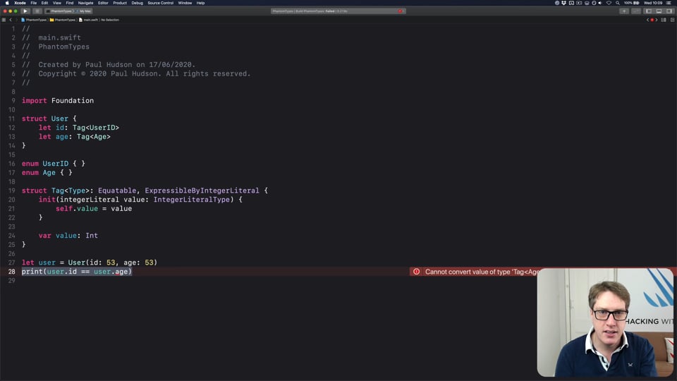 How to use phantom types in Swift