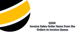 Invoice Sales Orders