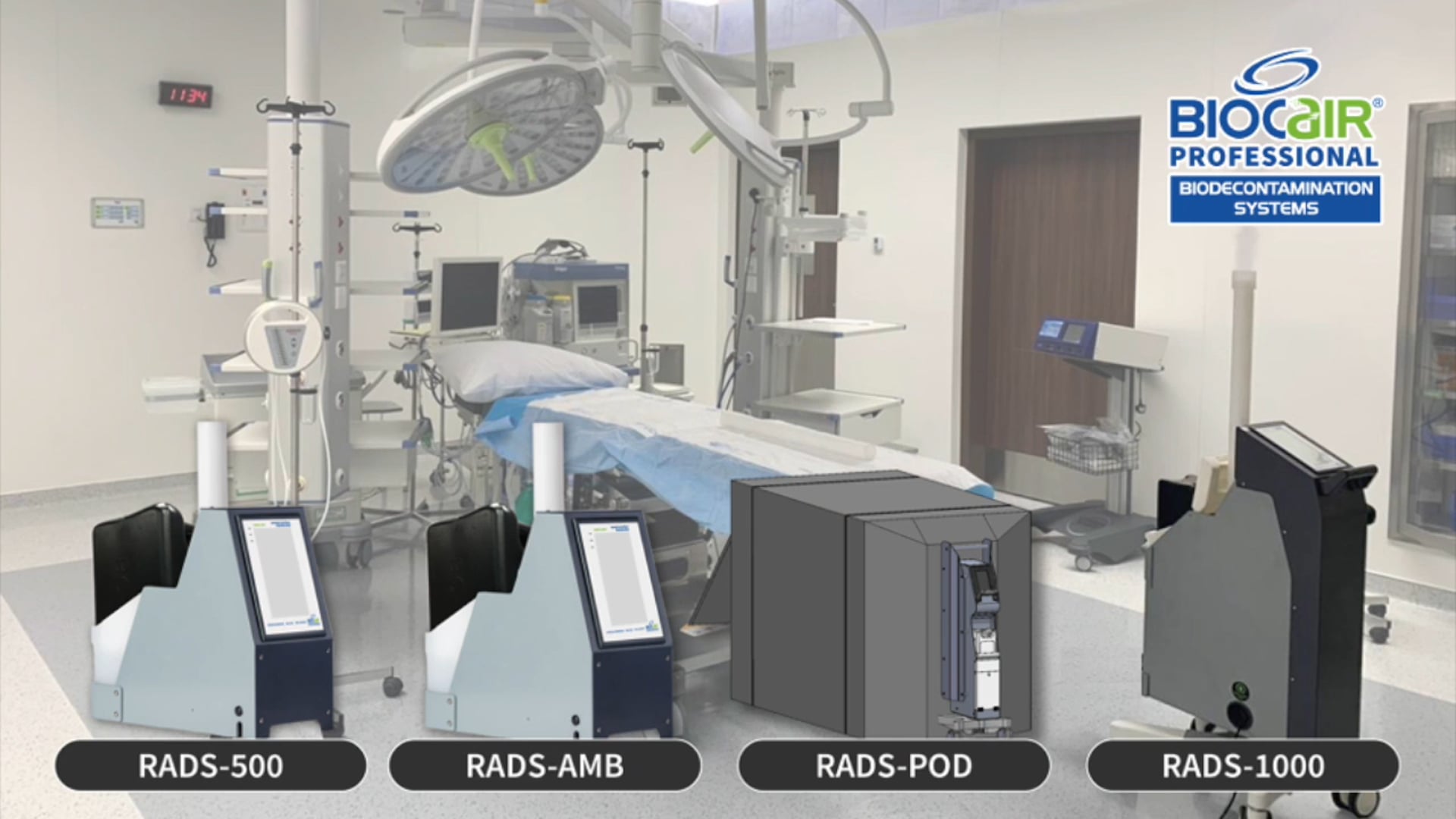 BioCair RADS-500 Information Video with demonstration