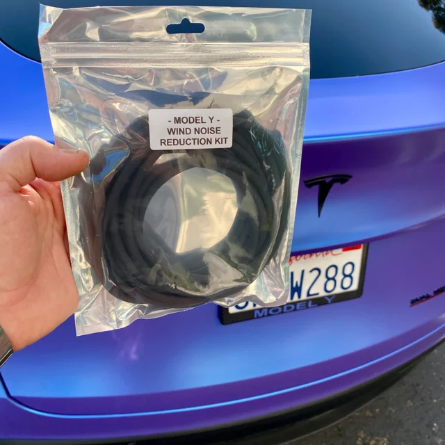 Tesla model y wind outlet noise reduction kit