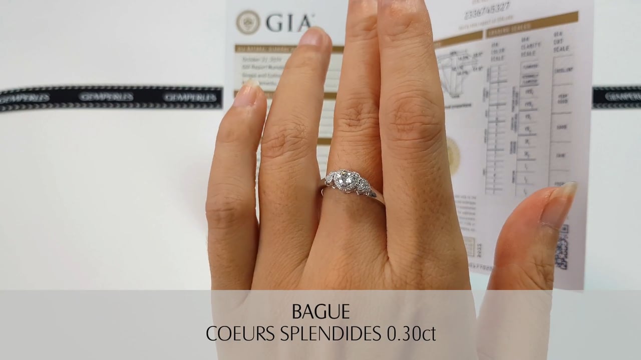Anello Cuori Splendides 0.30ct - Oro Bianco, Diamanti | Gemperles