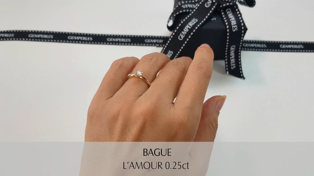 Anello l’Amour 0.25ct - Oro Giallo, Diamante | Gemperles