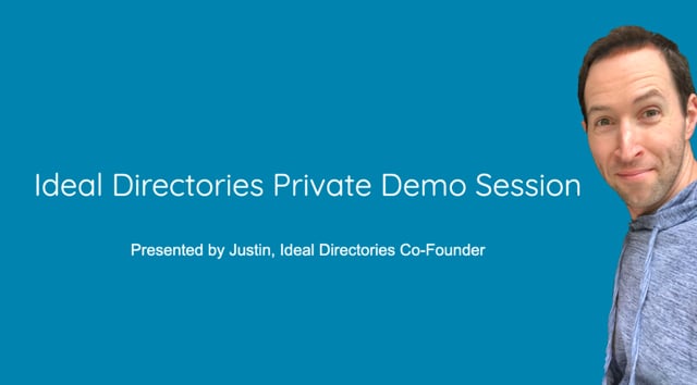 Ideal Directories Live Platform Demo &amp; Opportunity Overview Webinar