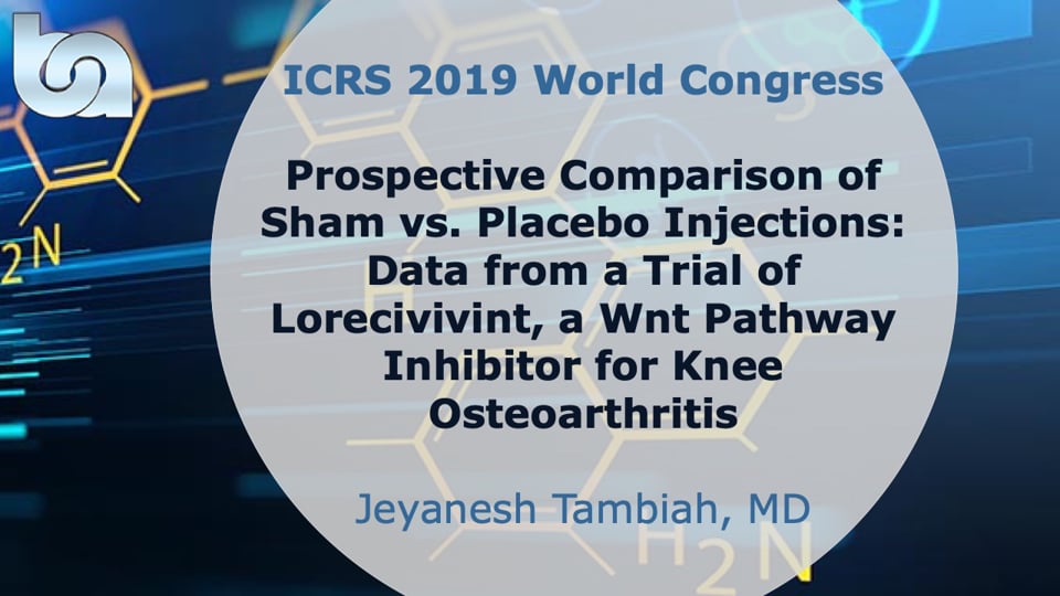 Prospective Comparison of Sham vs. Placebo Injections: Data from a Trial of Lorecivivint, a Wnt Pathway Inhibitor for Knee Osteoarthritis