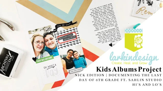 Kids Scrapbook Albums Project  Nick's Last Day of First Grade