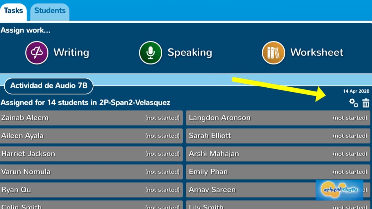 How to add more students in a group to a task on Vimeo