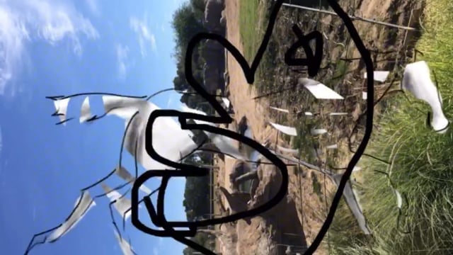 Man Ingesting White Horse — video still