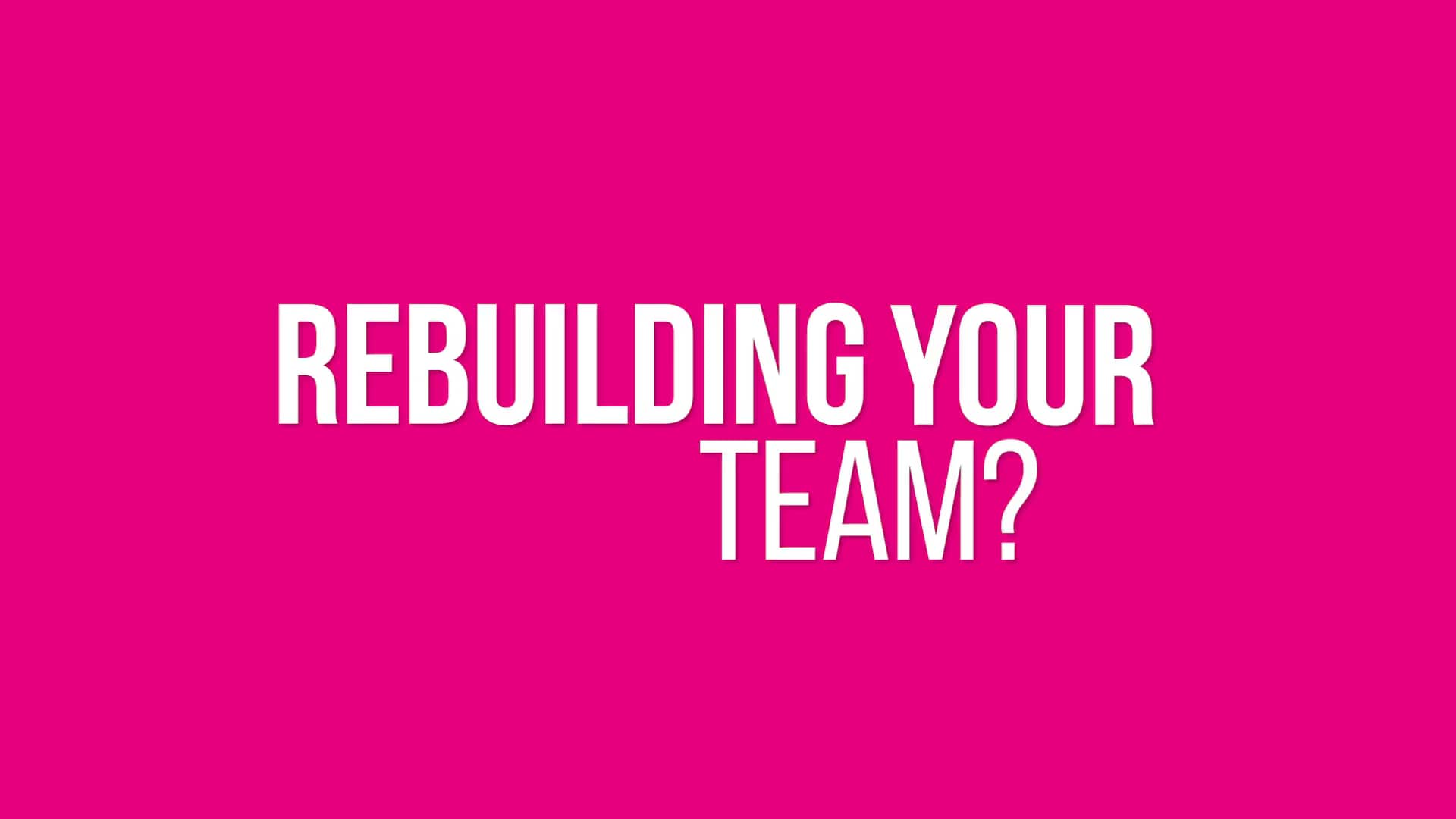Rebuilding Team Dynamics v2 – Course Promo - H -Landscape on Vimeo