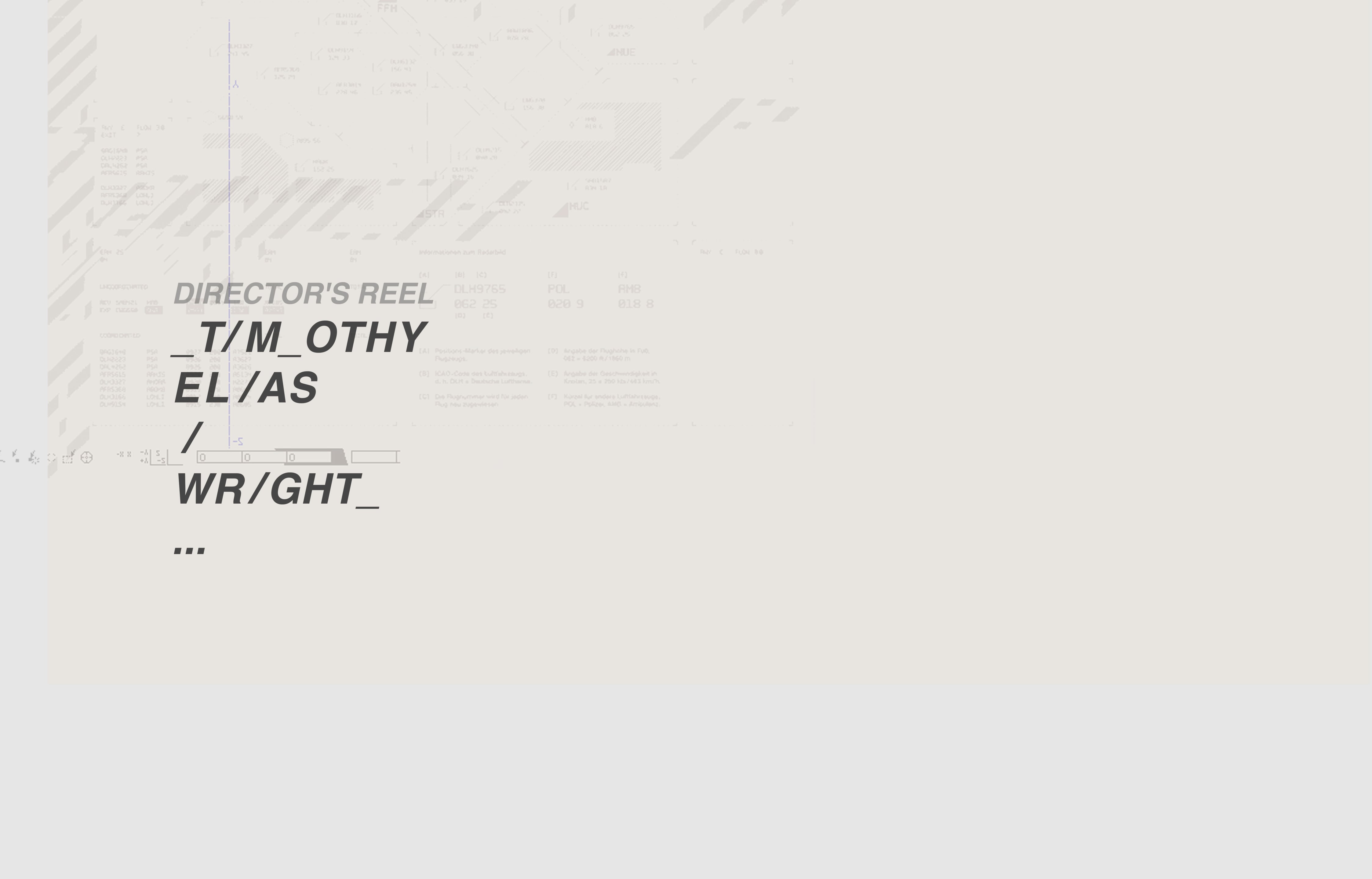 TIMOTHY ELIAS WRIGHT DIRECTOR'S REEL on Vimeo