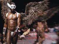 Frame from Latex Ball Music Video