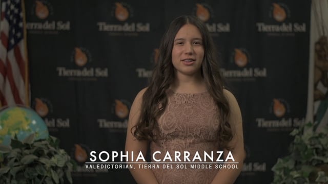 Sophia Carranza - TdS Middle School Class of 2020