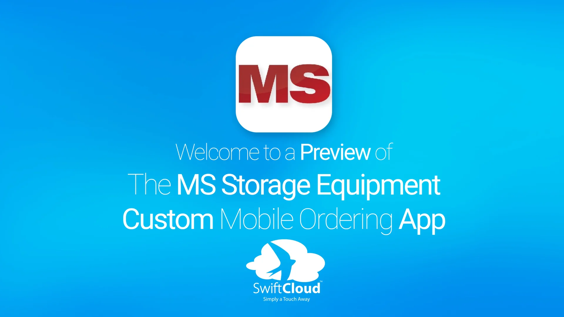 MS Storage Equipment - Mobile App Preview - MSS061W on Vimeo