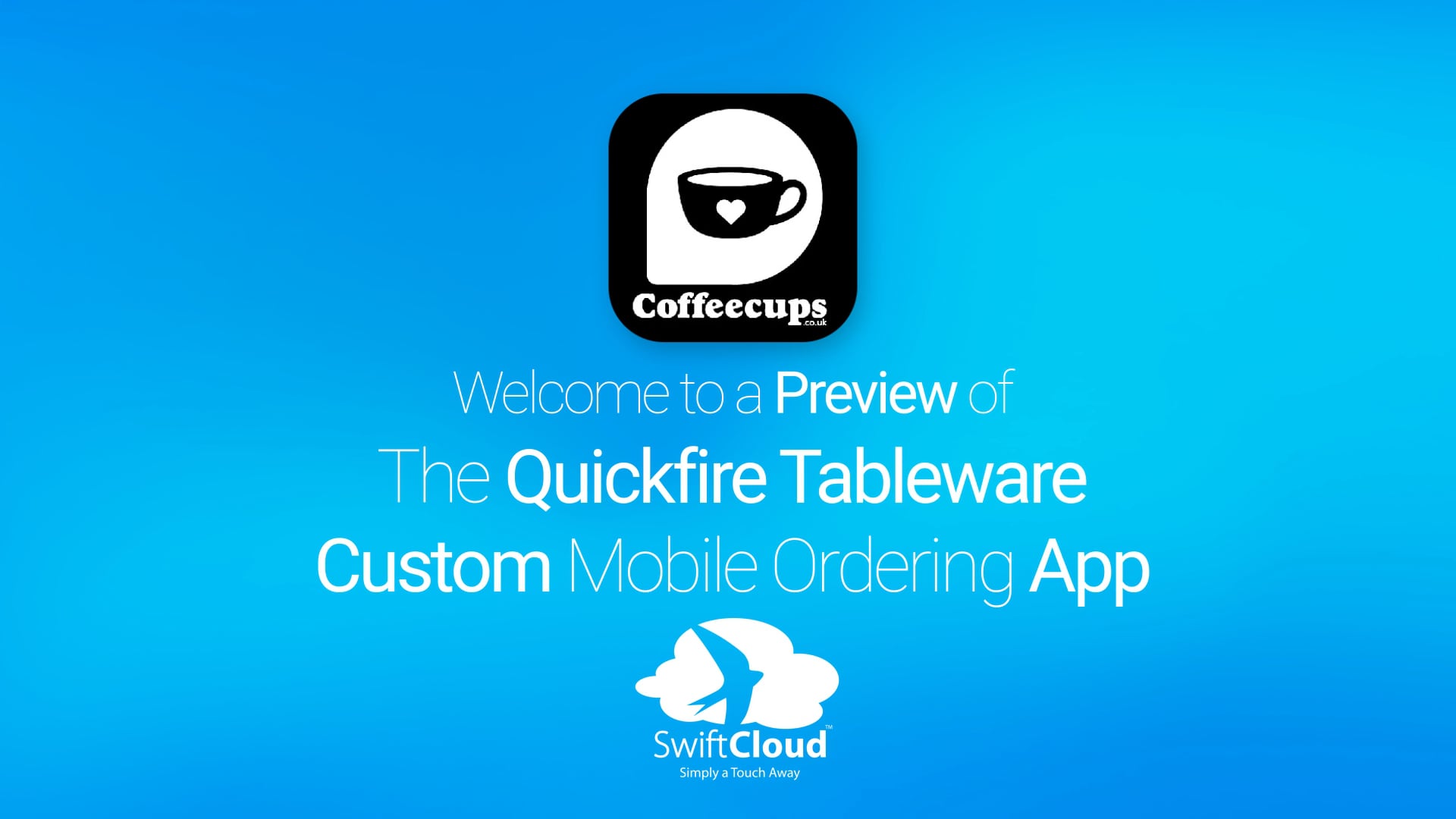 Quickfire Tableware Mobile App Preview QUI916W on Vimeo