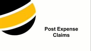 Post Employee Expense Claim Items