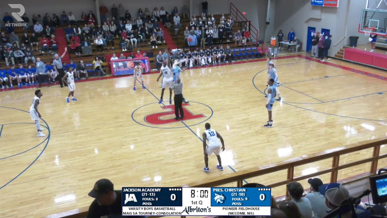 Varsity Boys Basketball-2020-Feb-22-JA vs Presbyterian Christian (5A State Consolation)