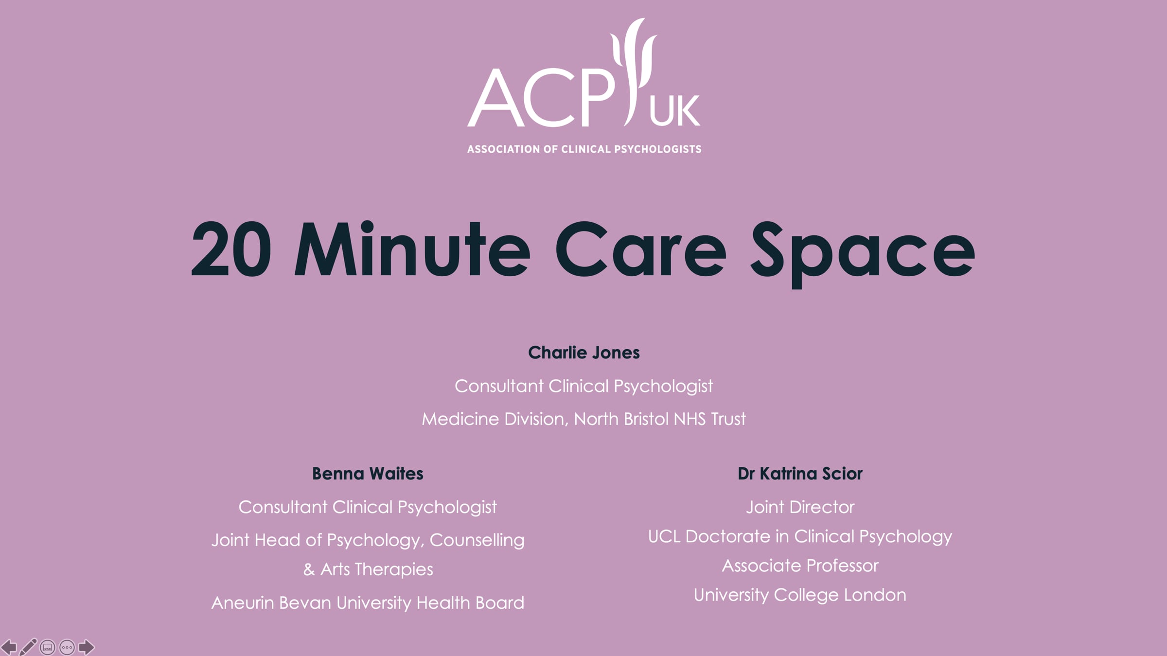 20-Minute Care Space Webinar - ACP-UK | Videos & Movies on Vimeo
