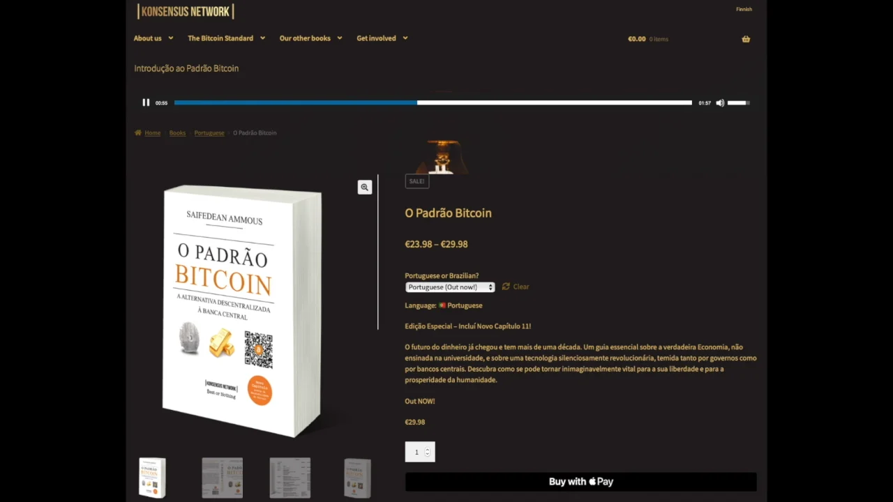 Sinopse áudio 2 min - O Padrão Bitcoin de Saifedean Ammous
