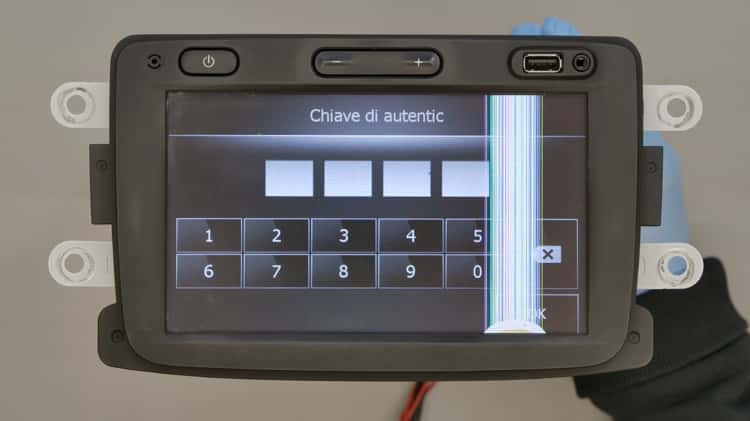 How to repair LG radio navigation display of Dacia, Fiat, Nissan