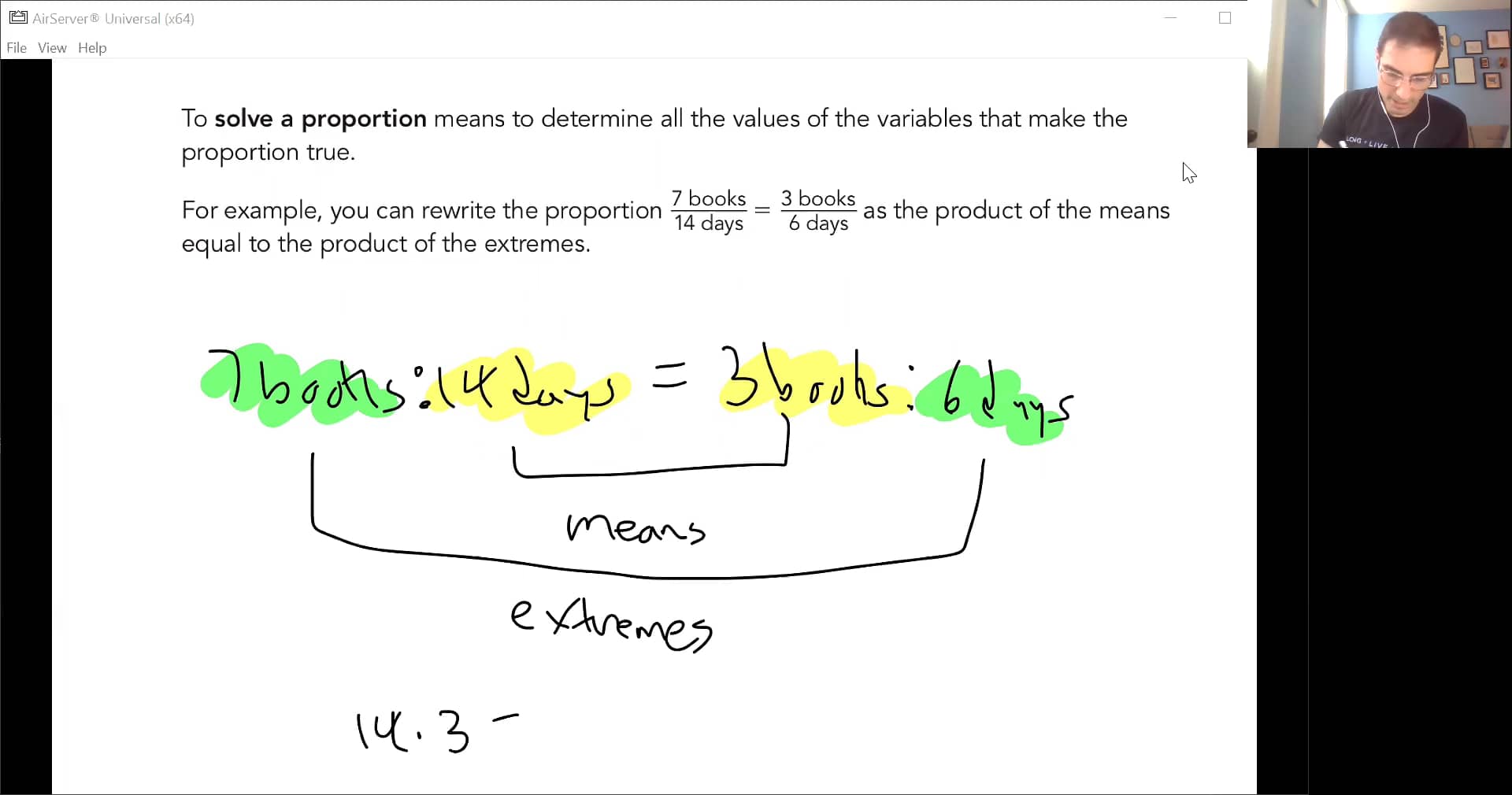 C2M1T2L3Solving Proportions Using Means and ExtremesLesson