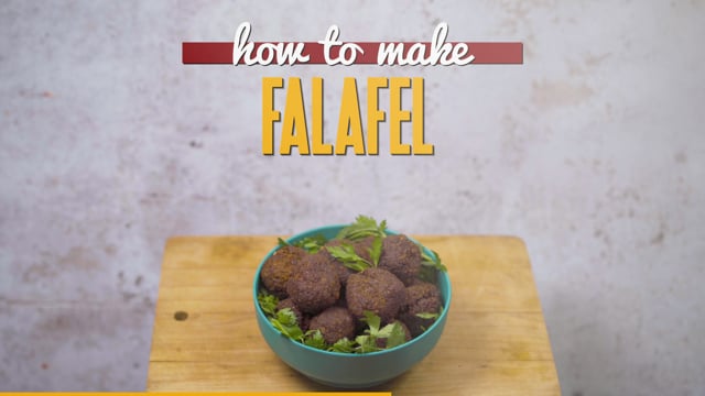 Falafel [stop motion recipe] key visual
