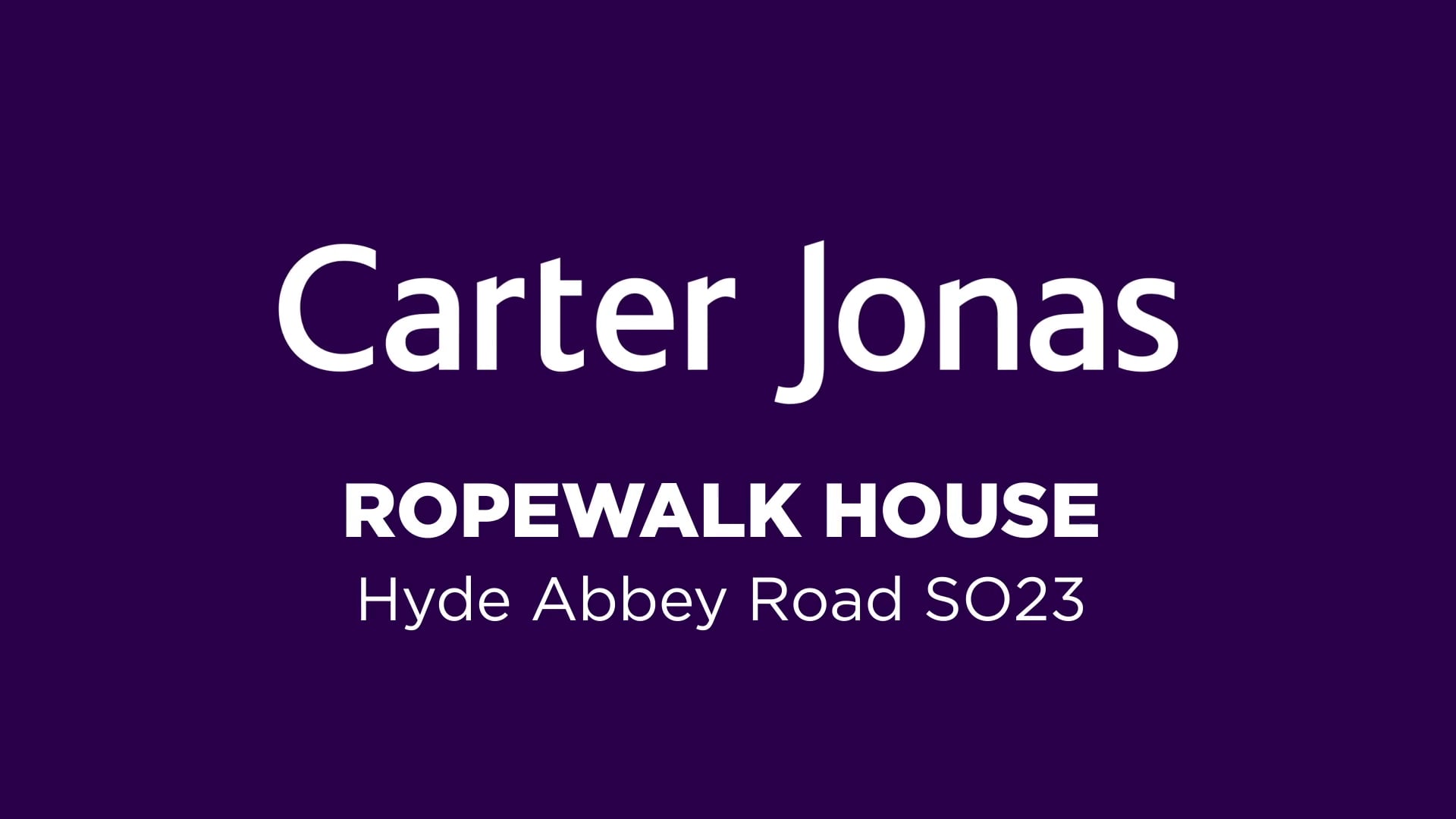 ROPEWALK HOUSE, HYDE ABBEY ROAD SO23 on Vimeo