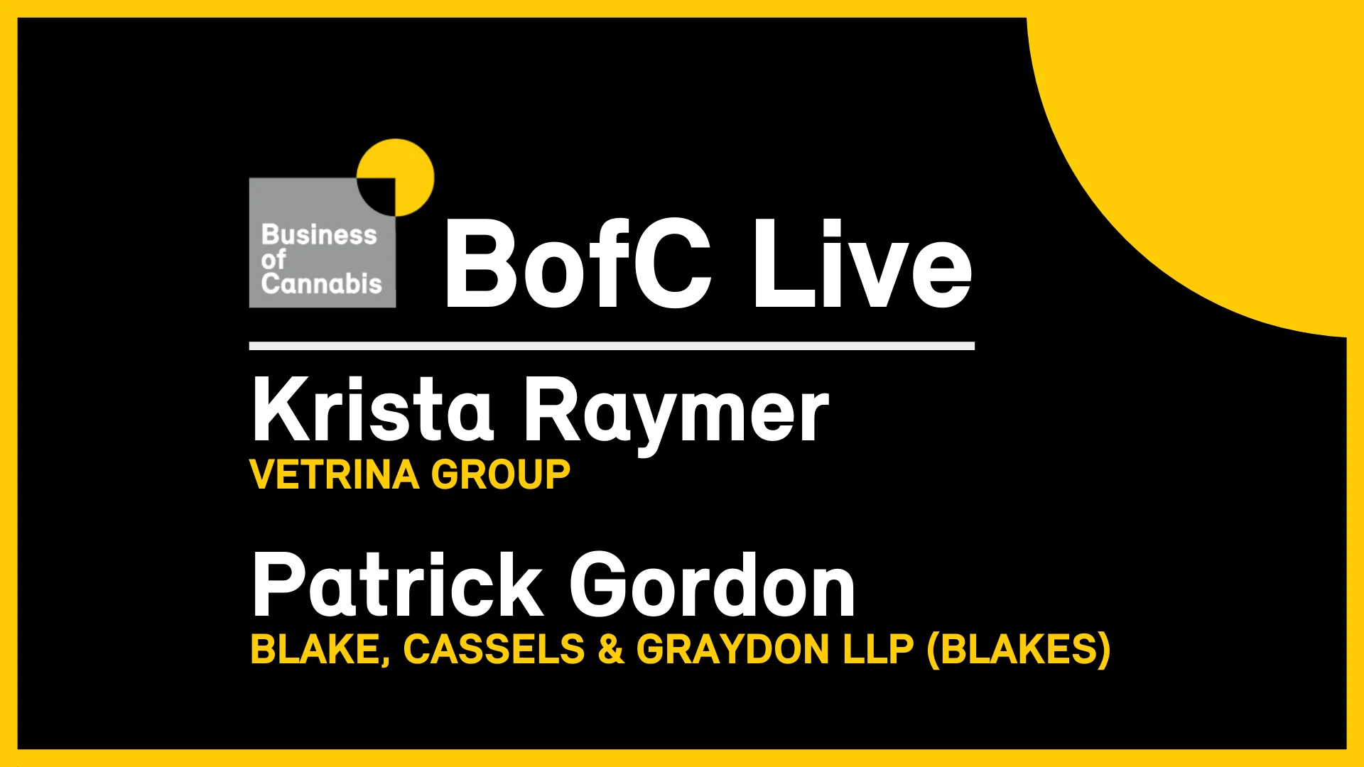 June 23, 2020 | BofC Live with Krista Raymer, Vetrina Group + Patrick ...