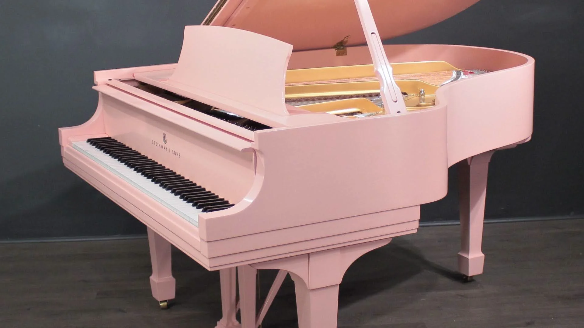 Pink on sale steinway piano