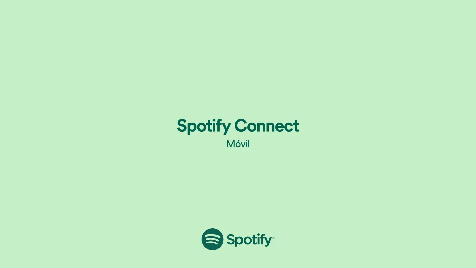 Spotify connect. Showcase Spotify.