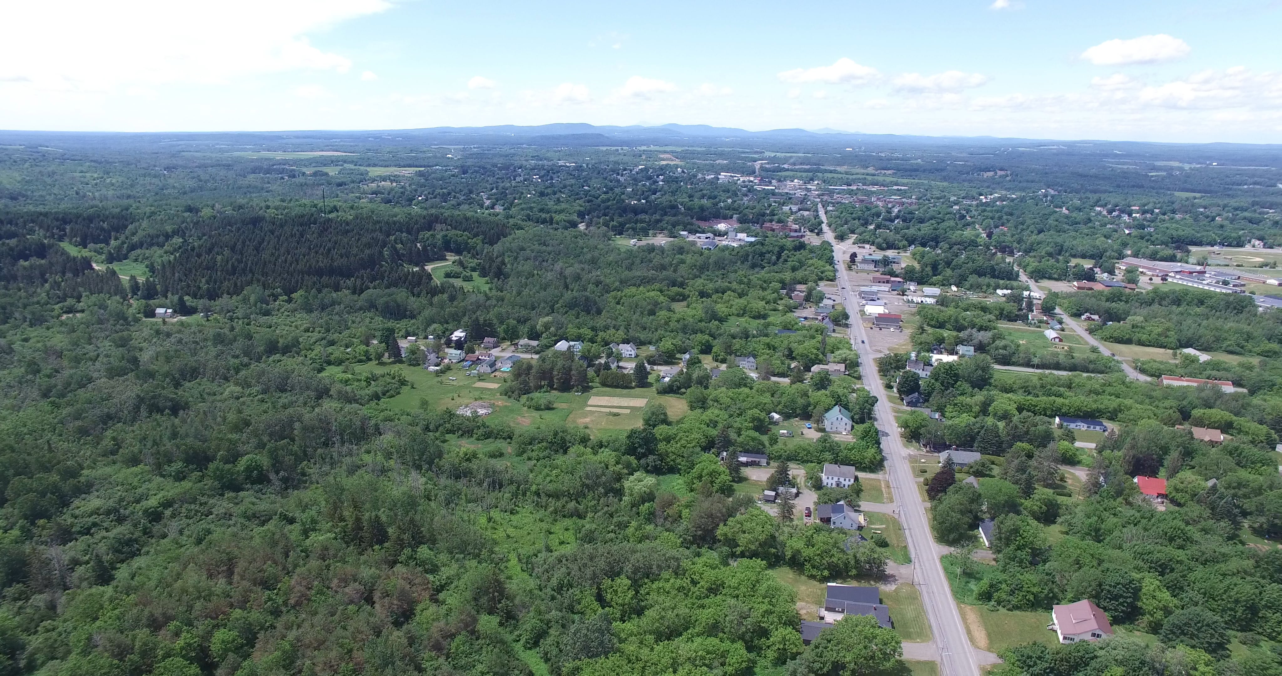 View from Drakes Hill in Houlton, Maine on Vimeo