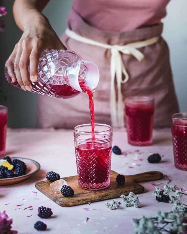 Blackberry Basil Lemonade