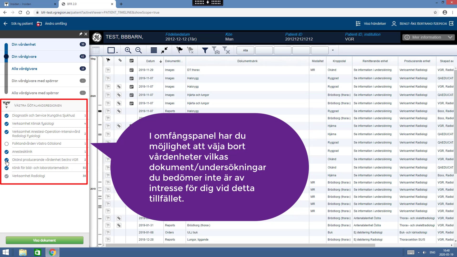 Informationsvisaren - Vårdgivarwebben Västra Götalandsregionen