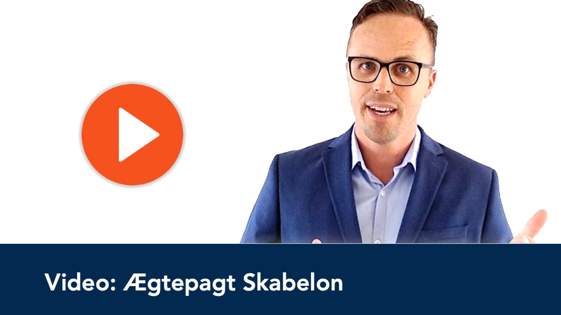 Ægtepagt Skablon