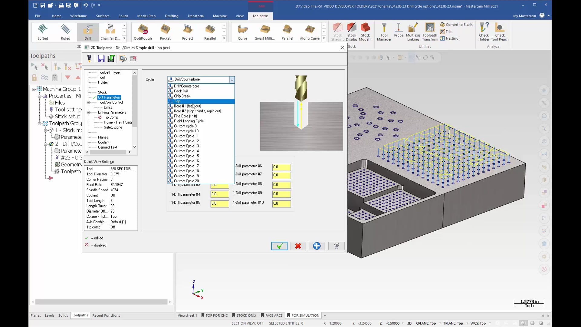 Hole Making Toolpaths