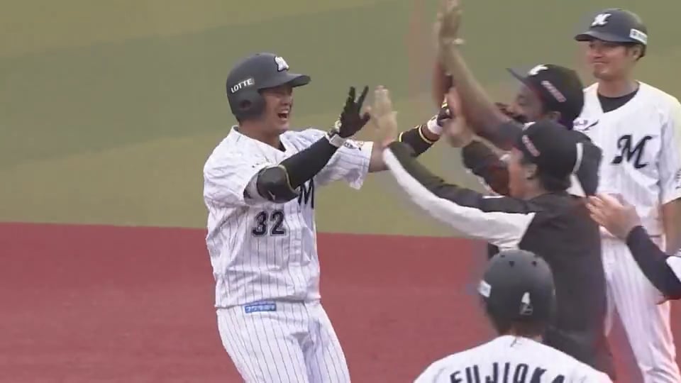 【10回裏】マリーンズ・佐藤 劇的‼ プロ初ヒットがサヨナラタイムリー‼ 2020/6/27 M-B
