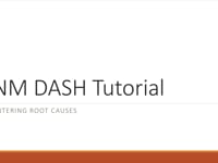 NM DASH Tutorial: Entering Root Causes