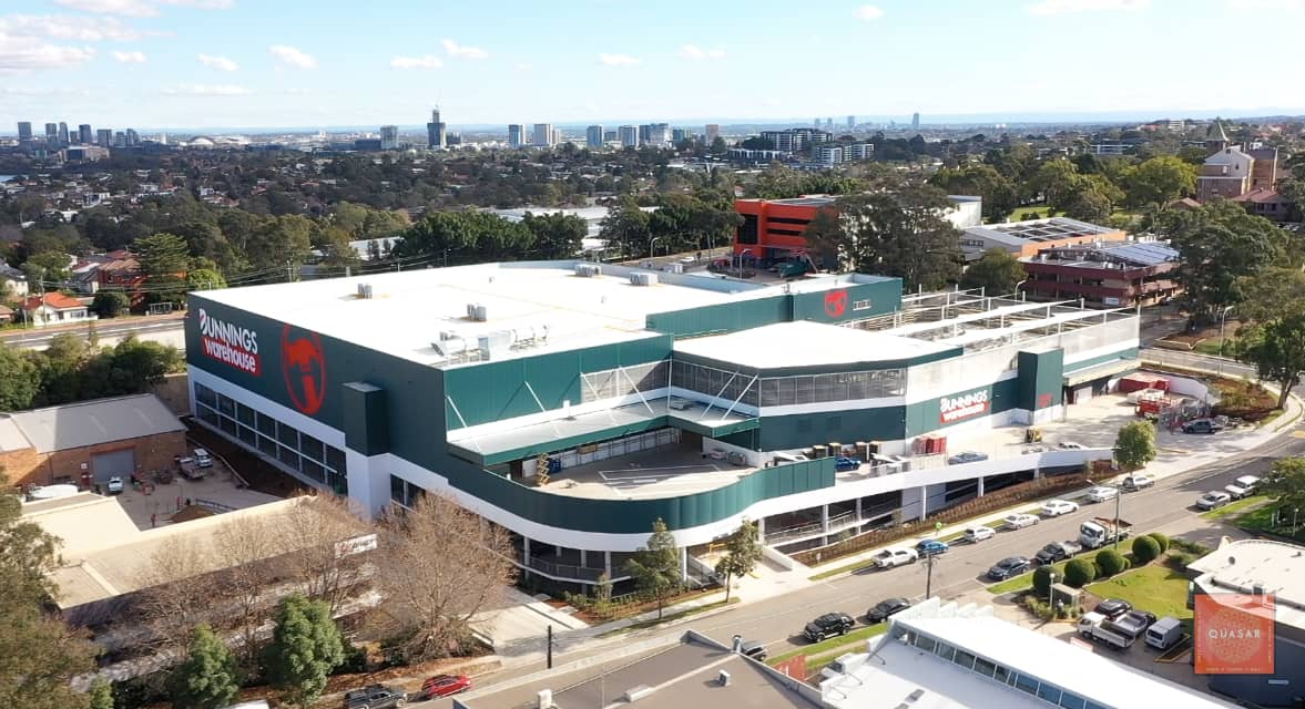 Construction Stage Video Quasar Group Bunnings, Gladesville 26th